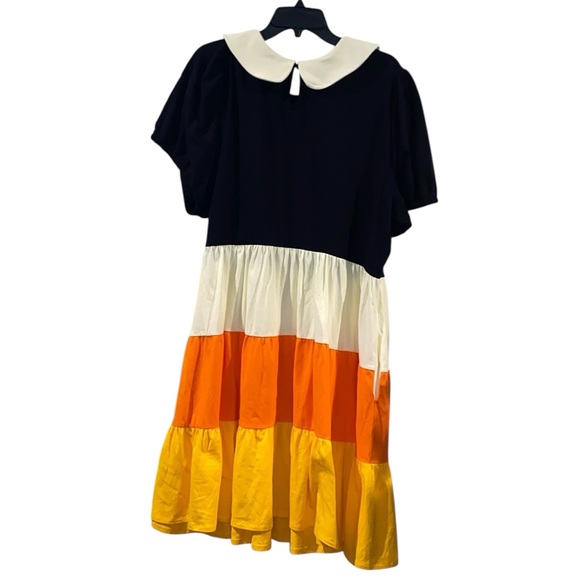 Her Universe Disney Halloween Candy Corn Collared Dress Size 3 - Picture 7 of 8